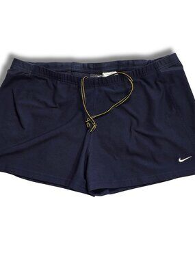 NIKE Dri-Fit Drawstring Training Shorts Women's Size XL 16/18 Navy Blue